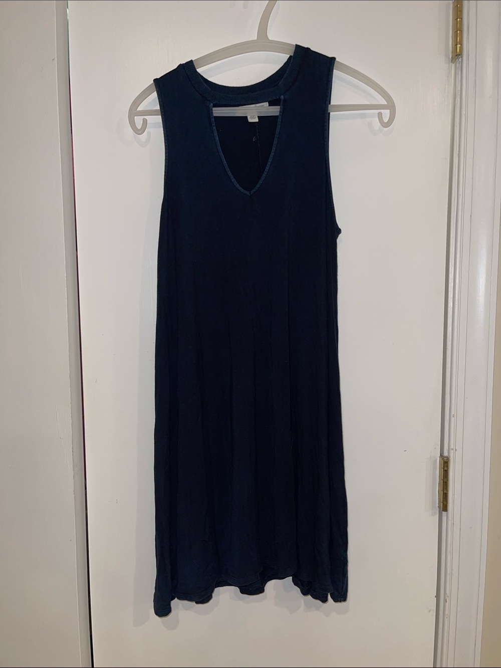American Eagle Outfitters Navy Sleeveless Midi Dress